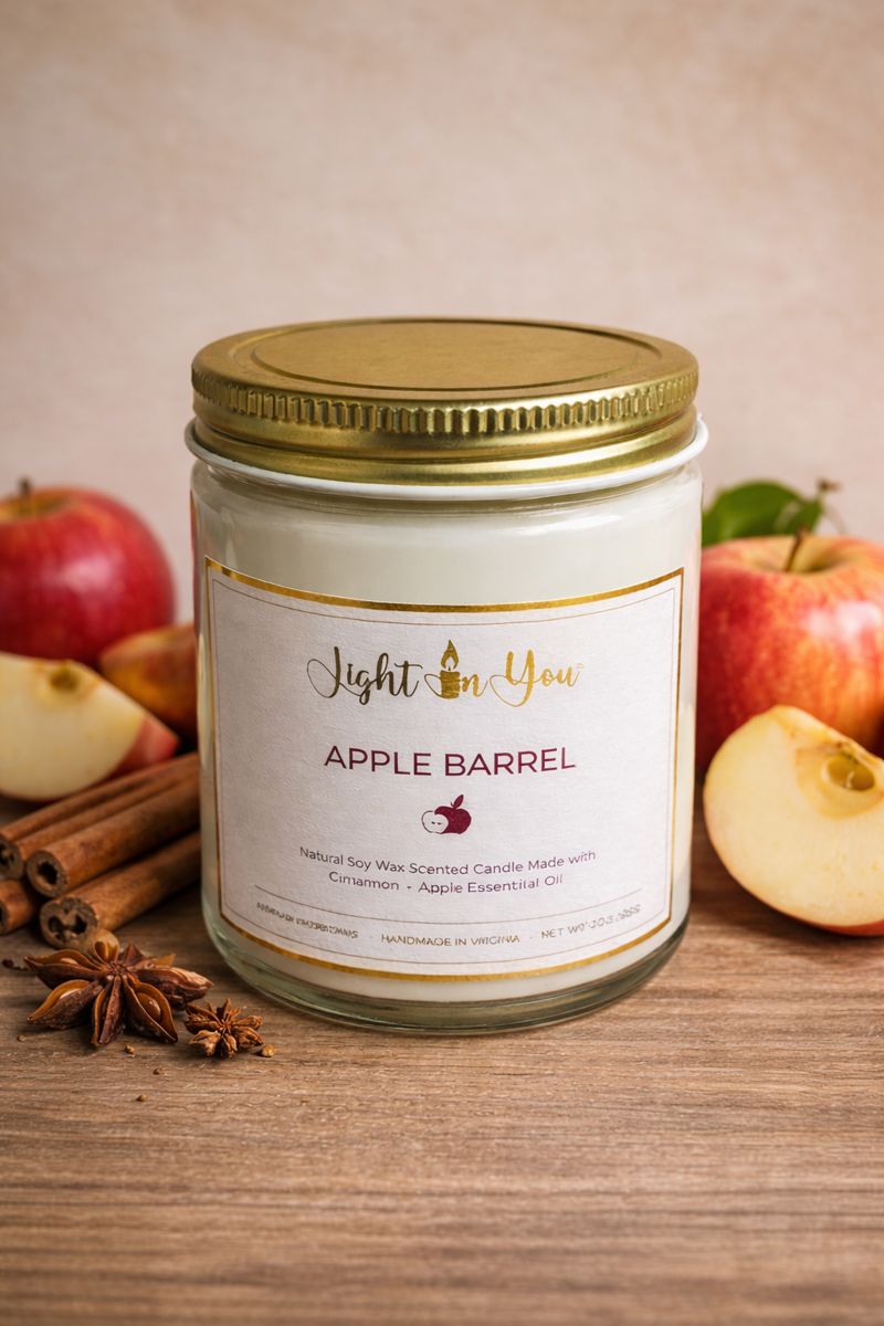 Light In You Apple Barrel Scented Candle - Image 2