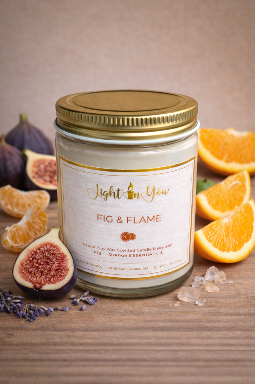 Light In You Fig & Flame Scented Candle - Image 2