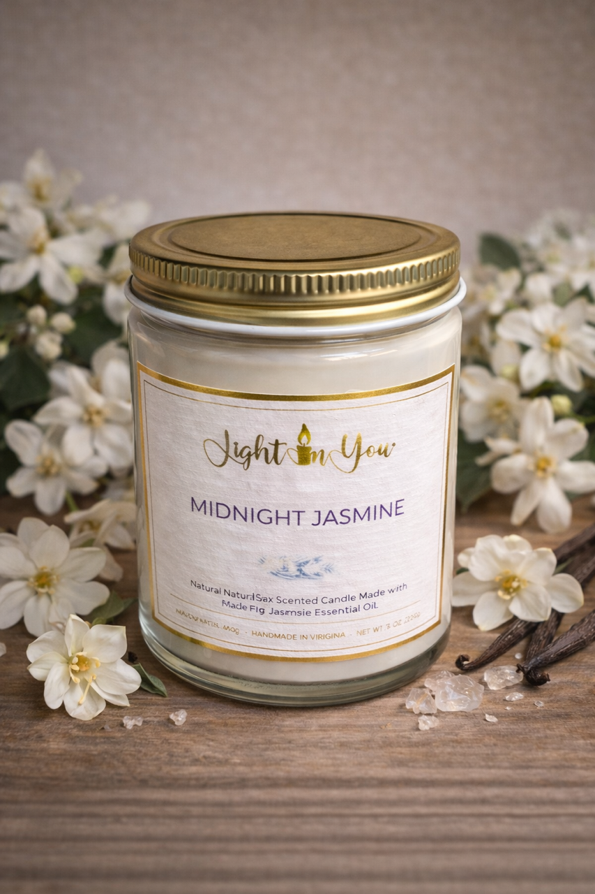 Light In You Midnight Jasmine Scented Candle - Image 2